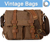 Vintage style camera bags